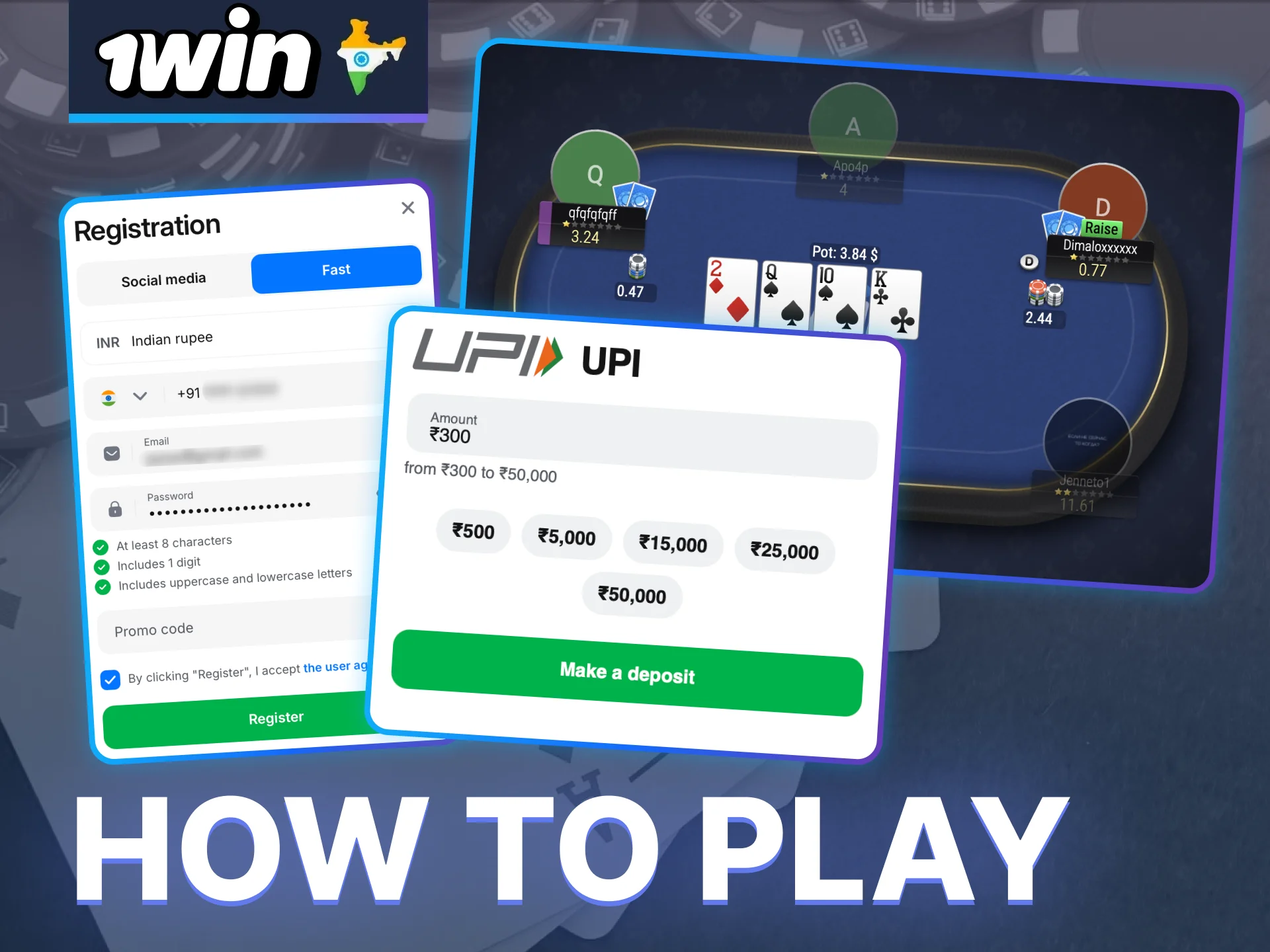 Embark on the exciting world of Poker with 1win.